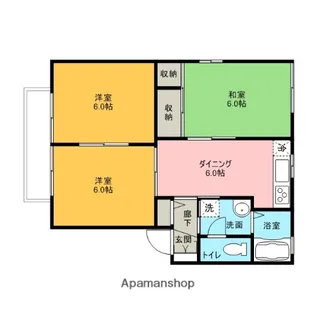 花ぞ野ローズガーデンE棟【1階】の間取り