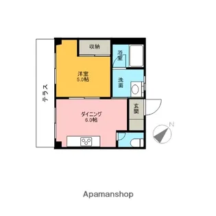 ホークスハイツ【306号室】の間取り
