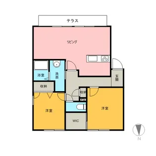 ソレイユ花園【102号室】の間取り