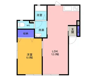カームネス【1階】の間取り