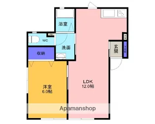 カームネス【2階】の間取り