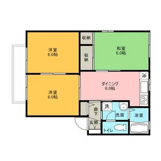 花ぞ野ローズガーデンA棟【1階】の間取り