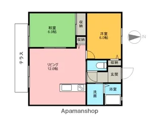 オレンジハウス矢峰【2階】の間取り