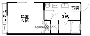 ムラタハイツ潮見【2号室】の間取り