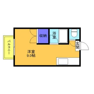 潮見コーポ【203号室】の間取り