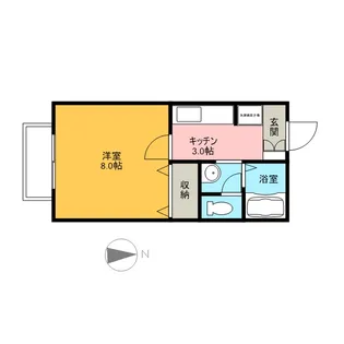 アヴニールロイヤル【107号室】の間取り