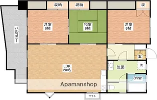 レジデンス泉【603号室】の間取り