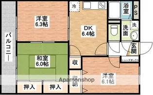 柳原マンションⅡ【4階】の間取り