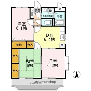 3DKの間取り画像