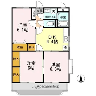 柳原マンションⅡ【4階】の間取り