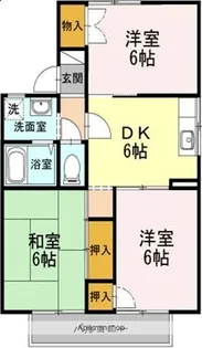 メゾンド山下Ⅱ【2階】の間取り
