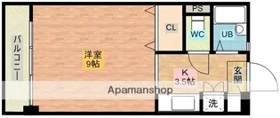 メゾンドMF【3-D号室】の間取り