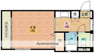 メゾンドMF【3-F号室】の間取り