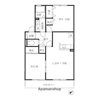 セジュール富士見【2階】の間取り