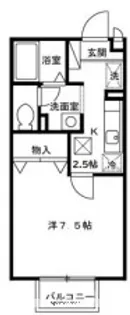 ビューコーポHARUⅢ【107号室】の間取り