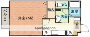 ビューコーポHARUⅢ【1階】の間取り