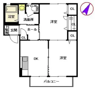 シャーメゾン カメリア【2階】の間取り