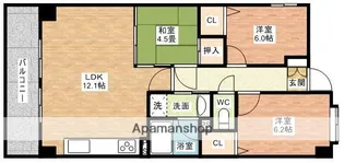 AXIA【302号室】の間取り