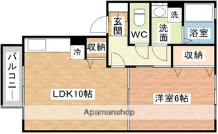メルベーユ尾崎【2階】の間取り