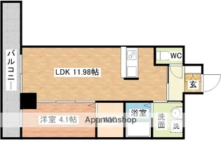 トラッド中央橋【902号室】の間取り