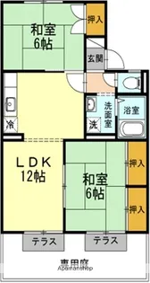 セジュール田上【1階】の間取り