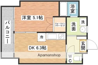 プラスパー築町【7階】の間取り