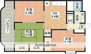柳原マンションⅠ【1階】の間取り