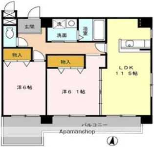 クレールF・K【4階】の間取り