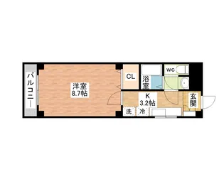 PEACE LOG【3号室】の間取り