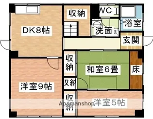 林田マンション【101号室】の間取り