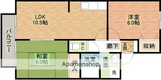 セジュール小野田【1階】の間取り