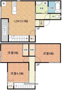 長崎県西彼杵郡長与町高田郷【一戸建】の間取り