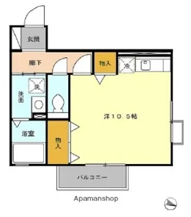 ビジュービスタⅢ【2階】の間取り