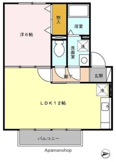 ウィルモア東町【2階】の間取り