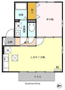 ウィルモア東町【1階】の間取り