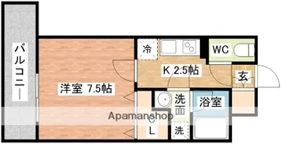 ABITI浜町【4階】の間取り