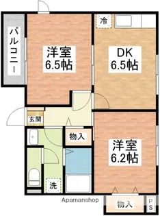 プリムローズB【1階】の間取り