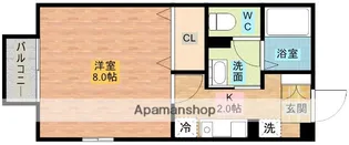 タウンコートまなび野【2階】の間取り