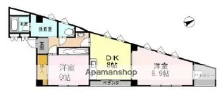 リバーサイド西山【4階】の間取り