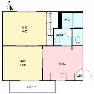 ラフォーレ平木場【2階】の間取り