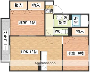 ステラ本町【201号室】の間取り