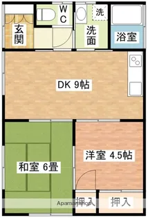 グレープハイツ【1階】の間取り