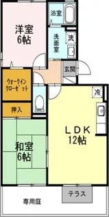 まなび野七番館【1階】の間取り