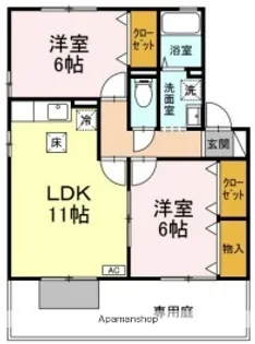 久良木ハイツⅡ【1階】の間取り