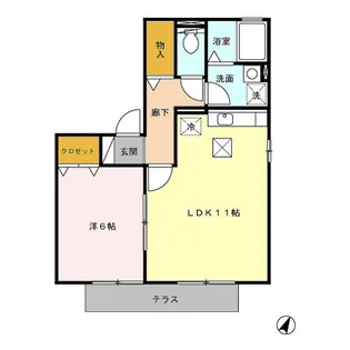 ウィルモア南が丘町【1階】の間取り