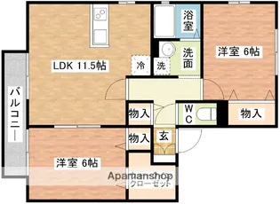 メルベーユ光【2階】の間取り