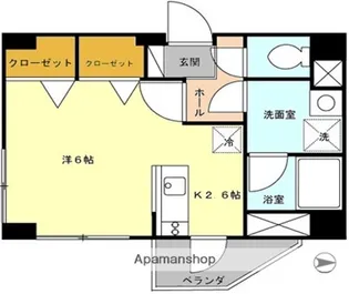 ブラン・ネージュおおはし【1階】の間取り