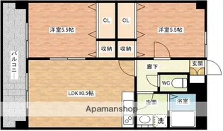 アーブルセゾン【2階】の間取り