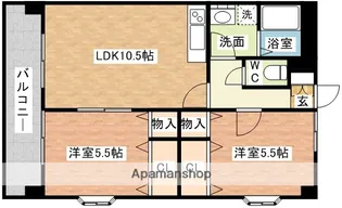 アーブルセゾン【3階】の間取り