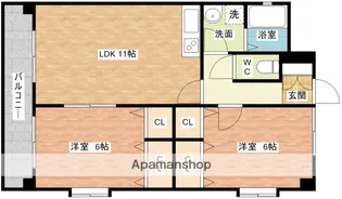 アーブルセゾン【2階】の間取り